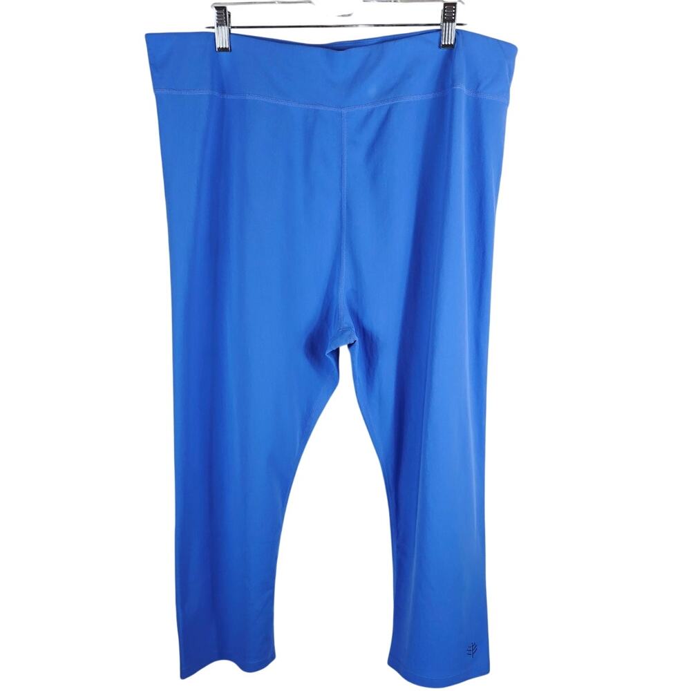 Coolibar Baby Blue UPF 50+ Protection Deep Water Swim Capri Leggings XXL